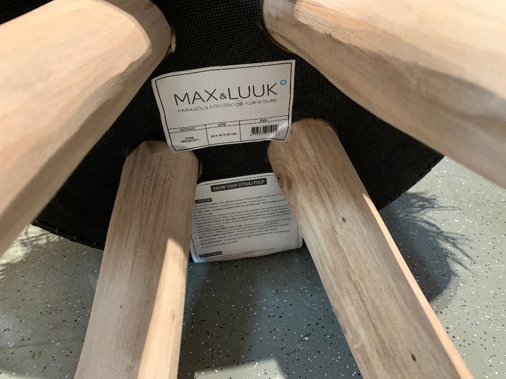 Max & Luuk Borek kruk nieuw in doos twv € 329,00 st, Ophalen of Verzenden, Nieuw, Teakhout