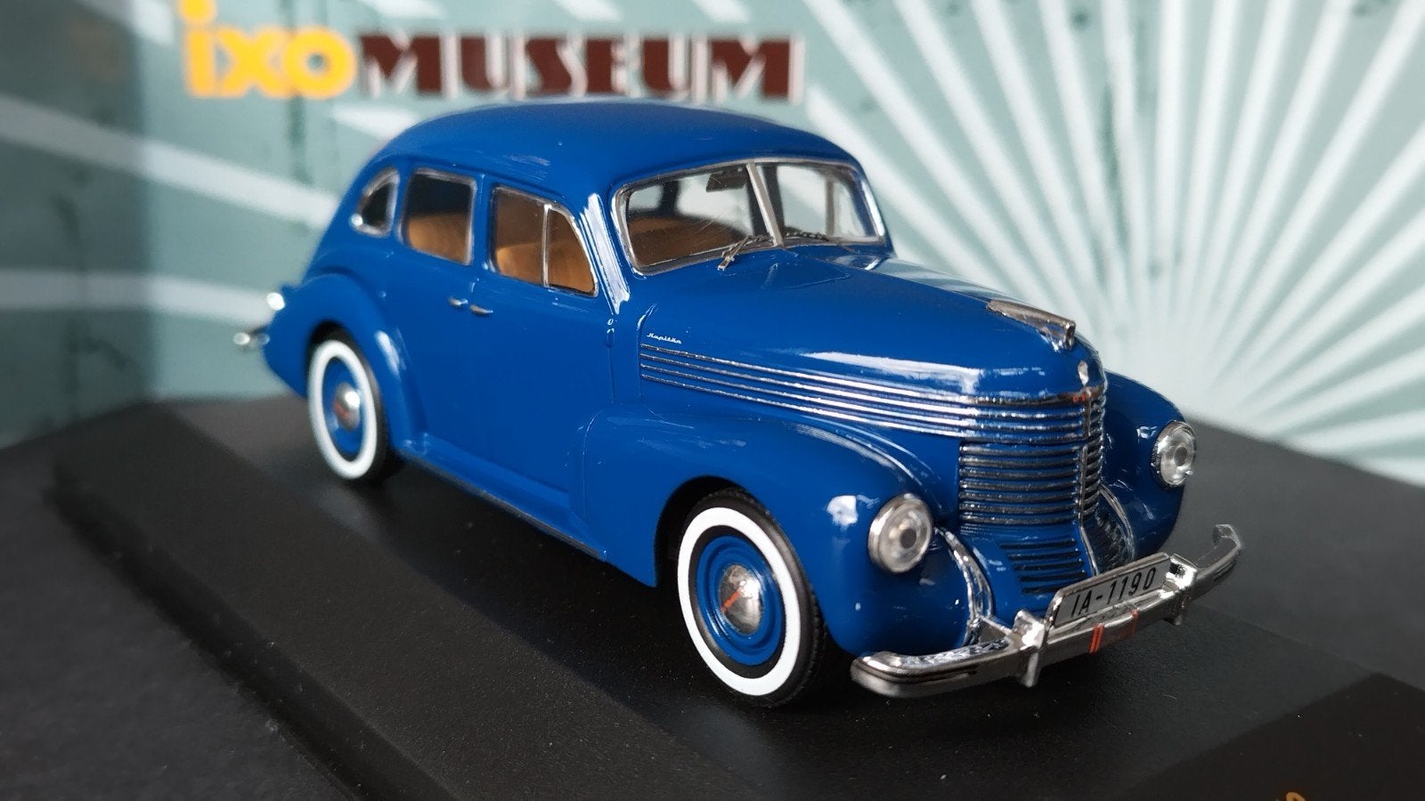 Opel Kapitan 1950 1:43 Ixo Museum Pol, Overige merken, Auto, Verzenden, .