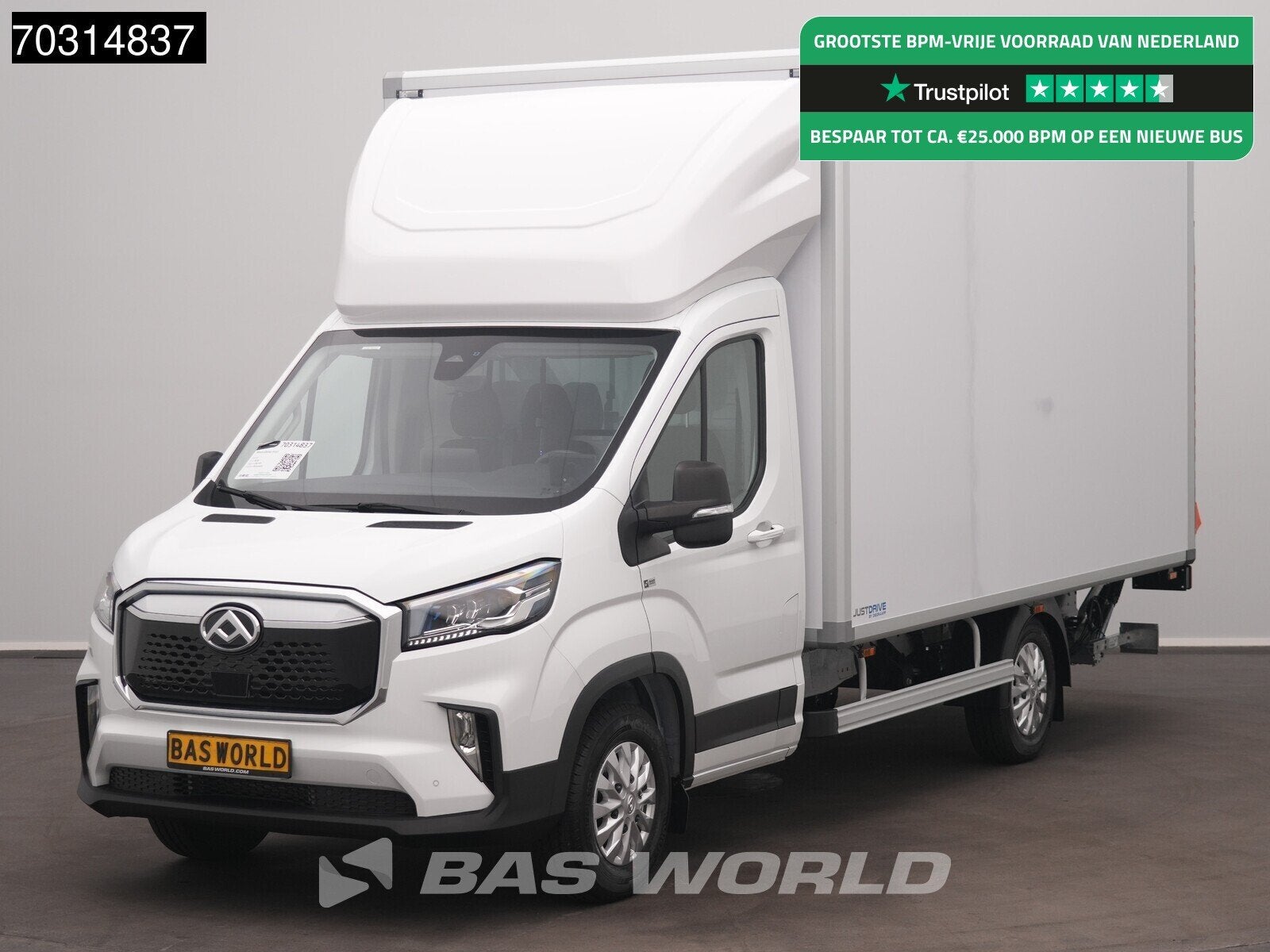 Maxus eDeliver 9 100% Elektrisch 65kWh Dhollandia Laadklep B, Auto's, Automaat, Stof, 750 kg, Multifunctioneel stuurwiel