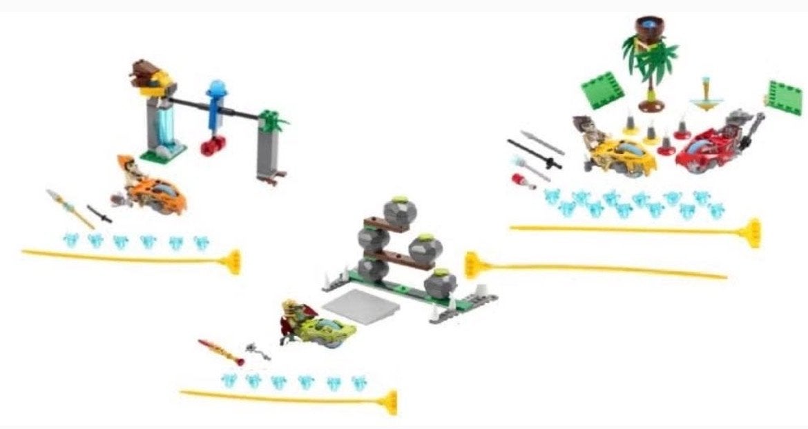 LEGO Chima sets 70102, 70103, 70113 met instructies en DVD's, Ophalen of Verzenden, Gebruikt, Overige merken
