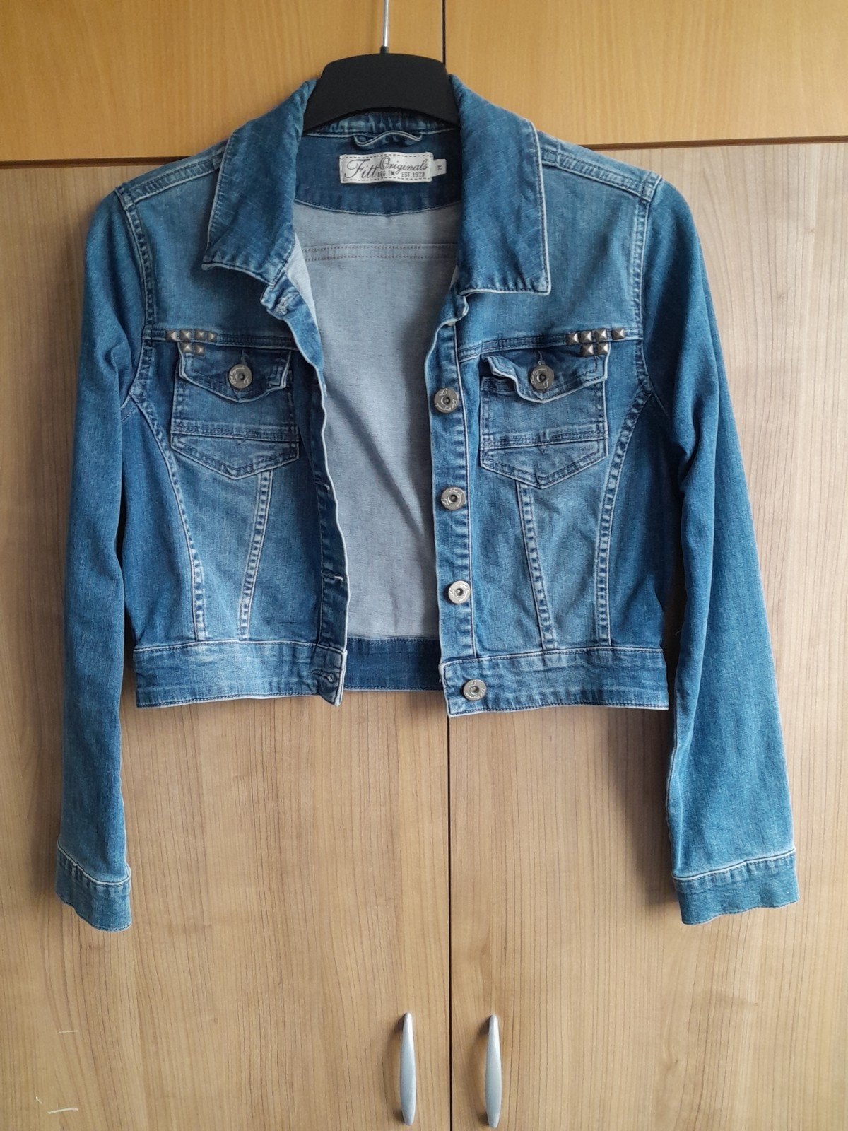Kort spijkerjasje/ denim Fitt Originals Est 1923 maat 38, Kleding | Dames, Maat 38/40 (M), Blauw, Fitt Originals Est 1923, Ophalen of Verzenden