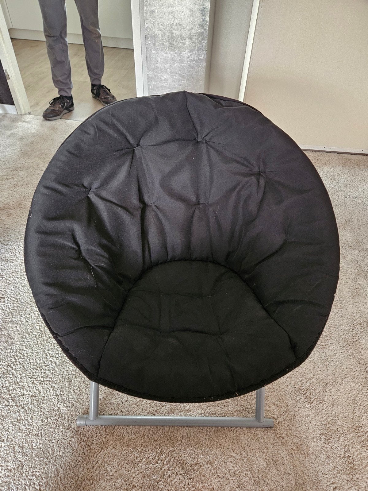 IKEA Oleby Inklapbare Stoel - Zwart, Huis en Inrichting, Stoelen, Ophalen, Modern, Compact, Gebruikt, Zwart