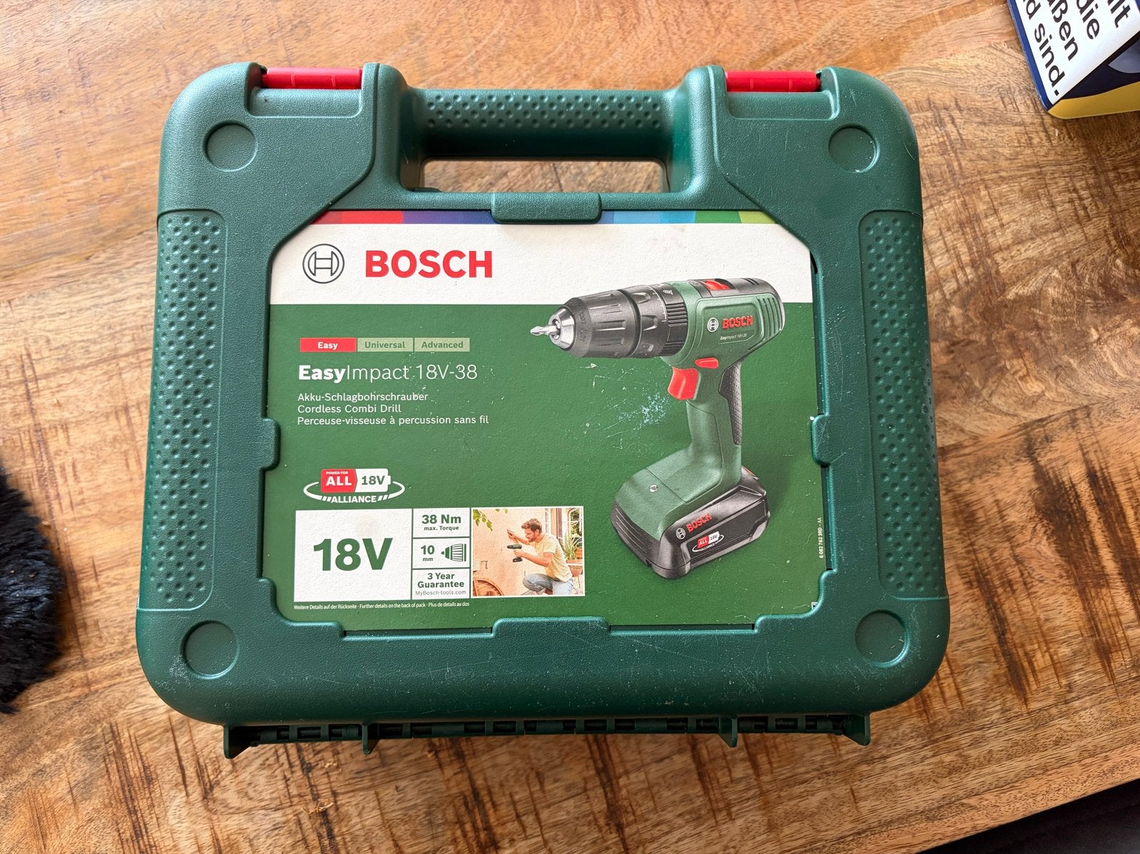 Bosch EasyImpact 18V-38 Accuboormachine met Accu en Lader, Doe-het-zelf en Verbouw, Gereedschap | Boormachines, Ophalen of Verzenden