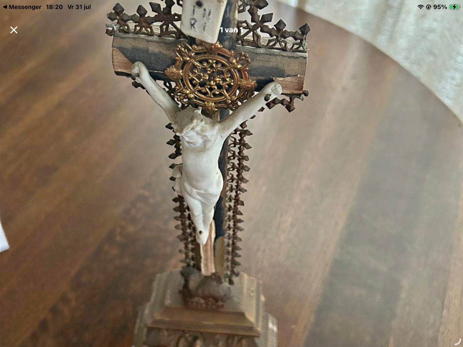 Antiek kruisbeeld met corpus van Christus, Ophalen of Verzenden