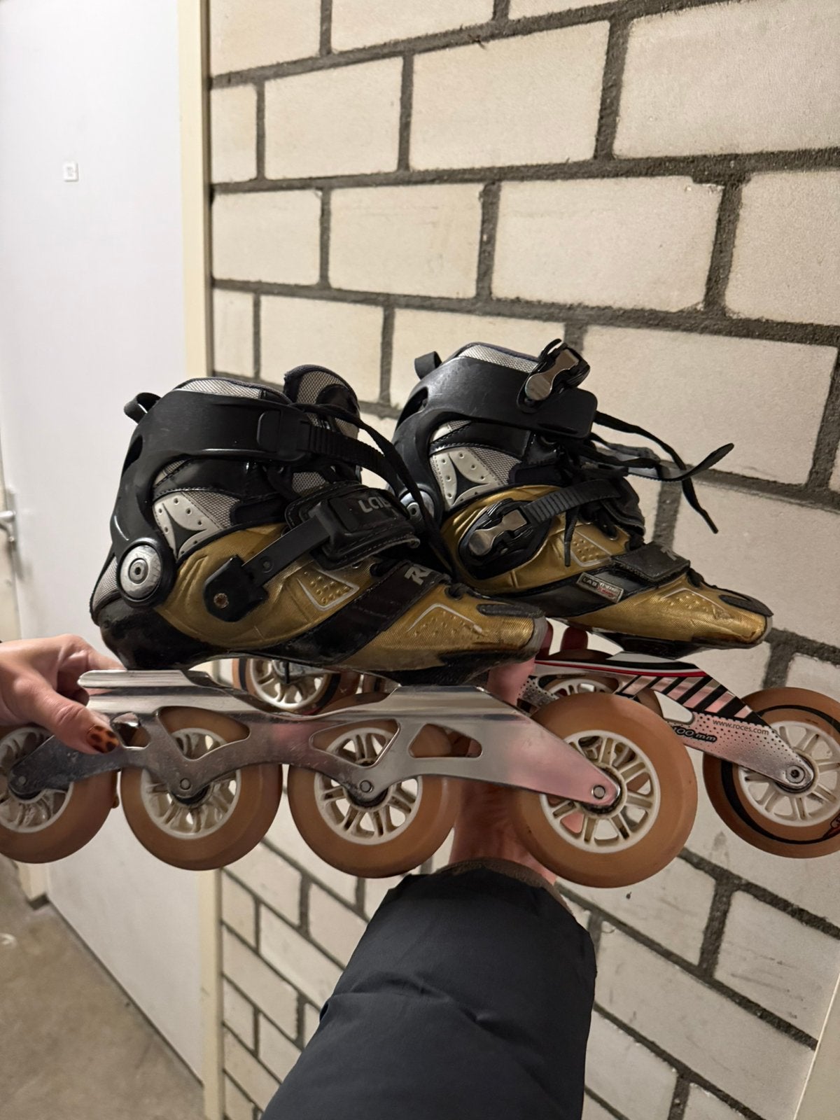 Roces lab race skeelers/ skates maat 40 (schoenmaat 39), Ophalen of Verzenden, Zo goed als nieuw, Roces