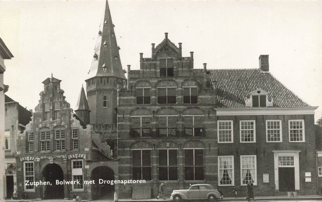 Zutphen, Bolwerk met Drogenapstoren, Ophalen of Verzenden, 1960 tot 1980, Ongelopen, Gelderland