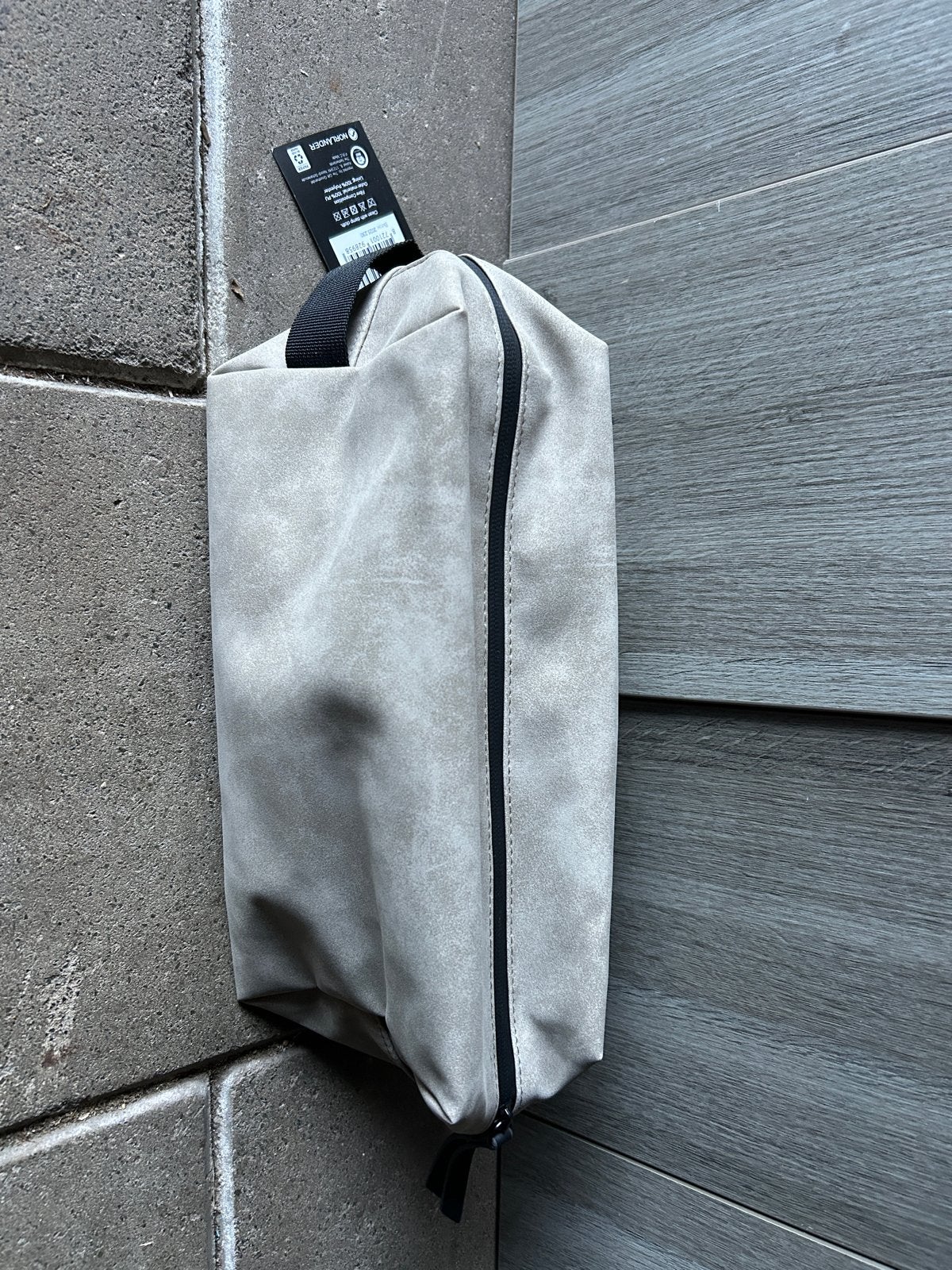 Nieuwe Norländer Nubuck Toilettas - Waterbestendig, Ophalen of Verzenden, Nieuw, Beige, Heer of Dame