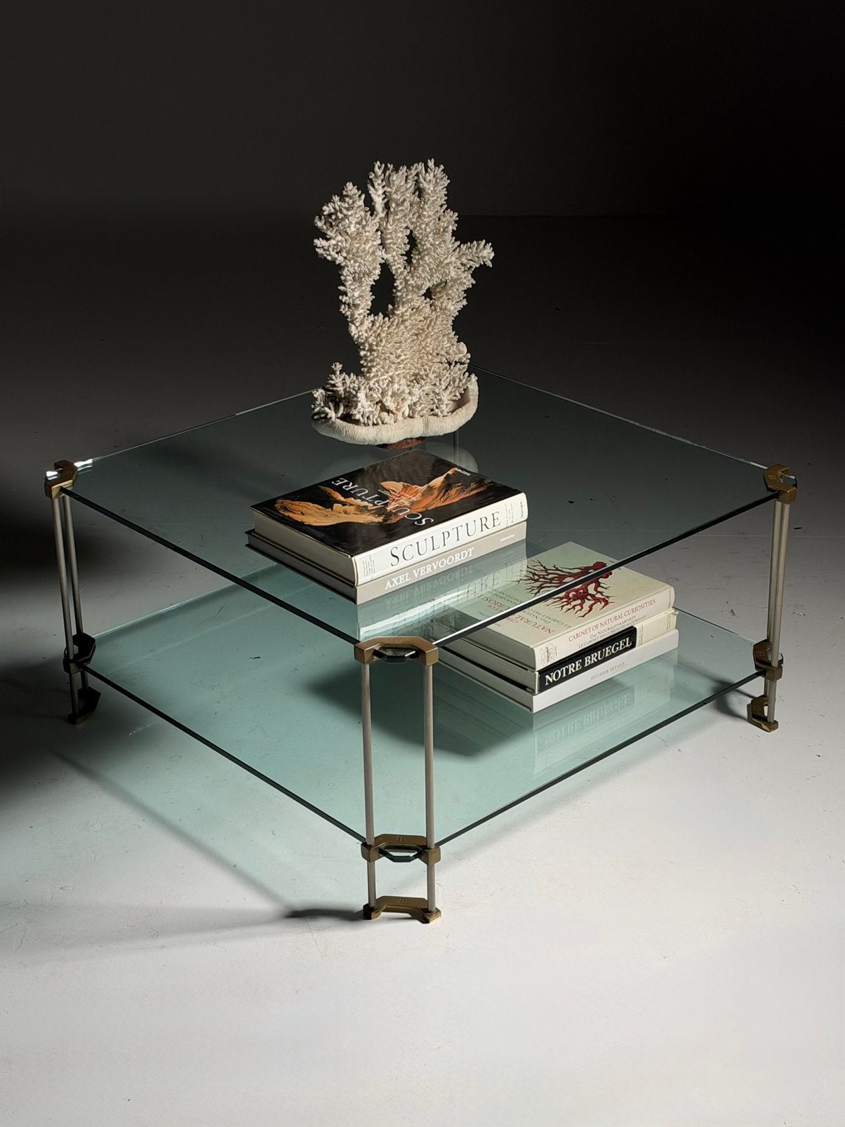 Salontafel glas 1970s Peter Ghyczy, Ophalen of Verzenden