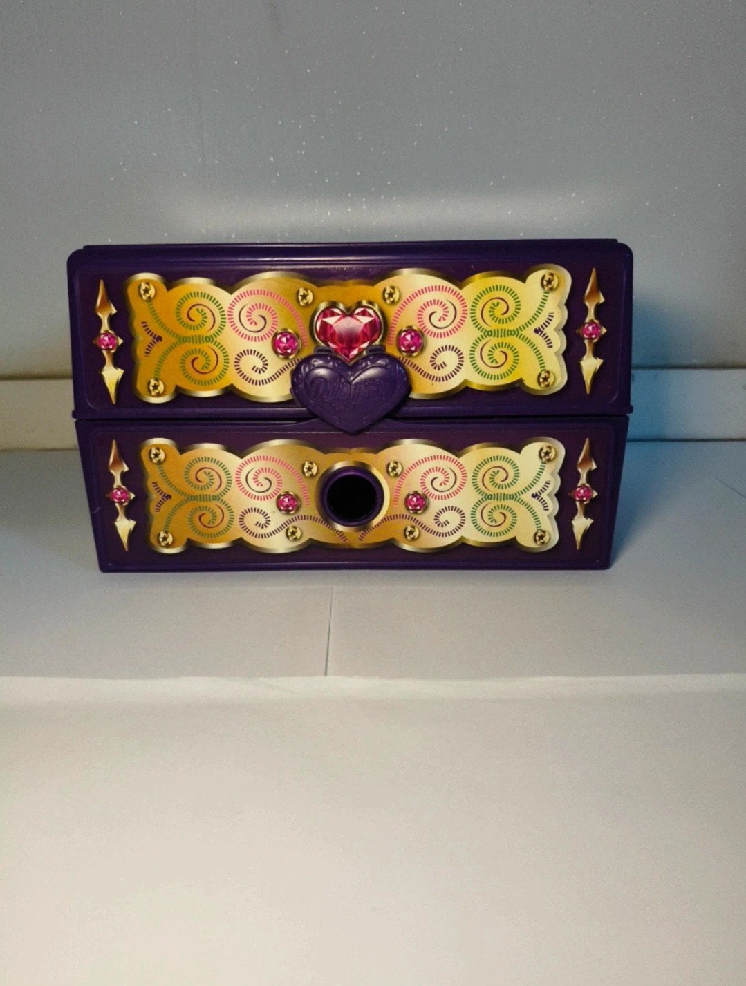 Polly Pocket Deluxe Juwelenkistje Paars met Spiegel, Ophalen of Verzenden, Zo goed als nieuw, Meisje