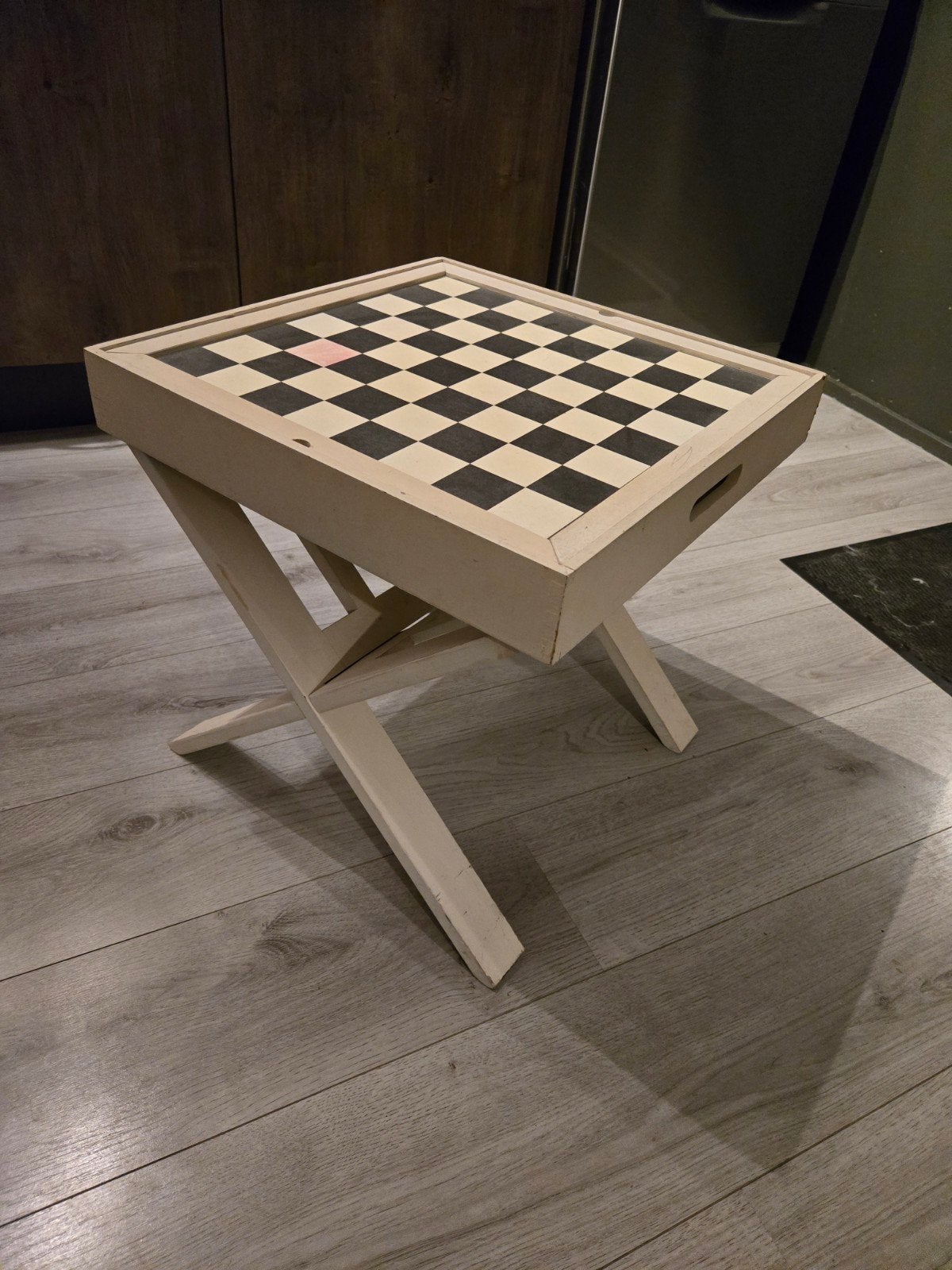 Schaak- en Backgammon Tafelspel, Ophalen, Gebruikt, Een of twee spelers, Onbekend