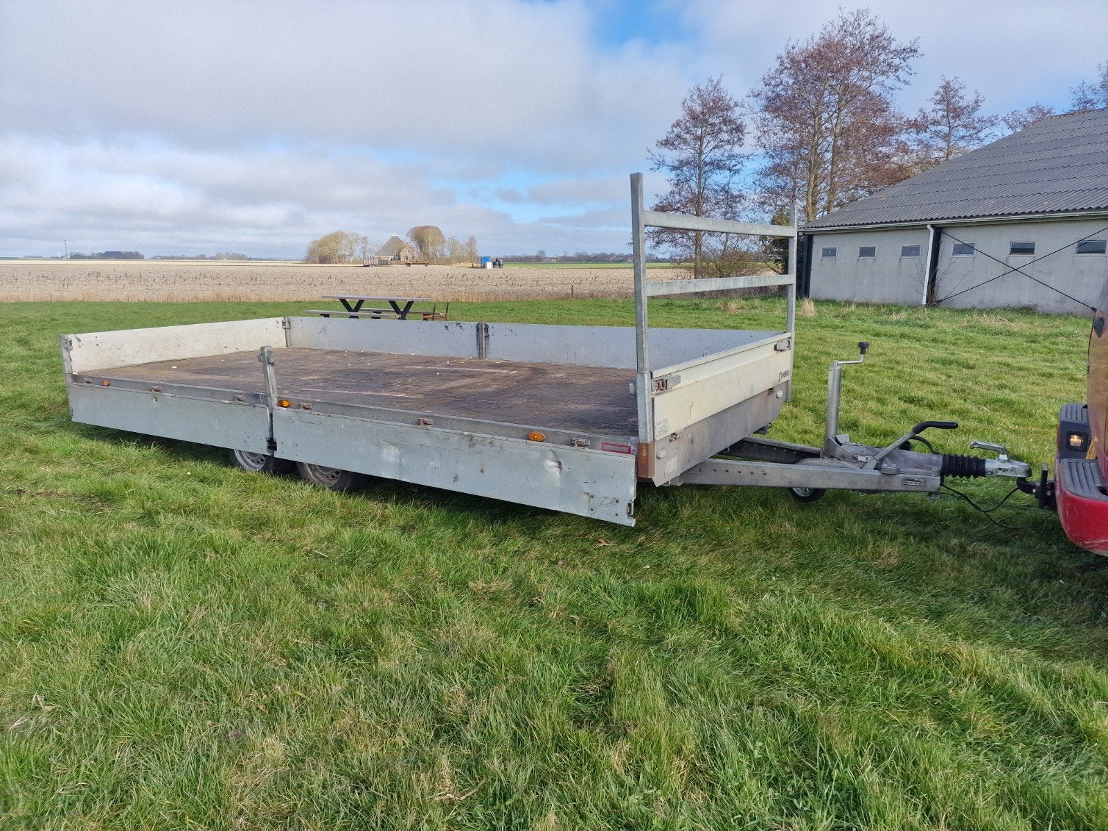 Aanhangwagen Autoambulance / machinetransporter/Plateauwagen, Ophalen of Verzenden