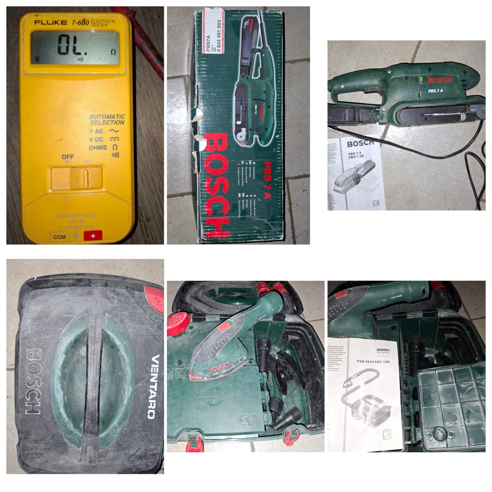 BOSCH Handgereedshap & Fluke spanningsmeter, Ophalen