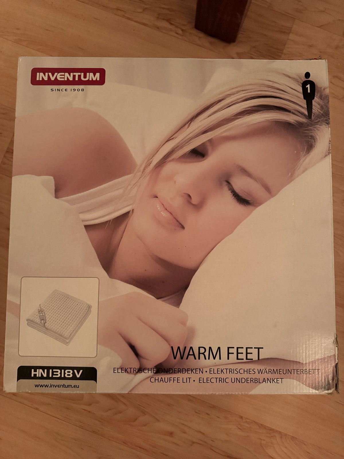 Inventum HN1318V Elektrische Onderdeken - Warm Feet, Eenpersoons, Wit, Ophalen of Verzenden, Deken of Dekbed