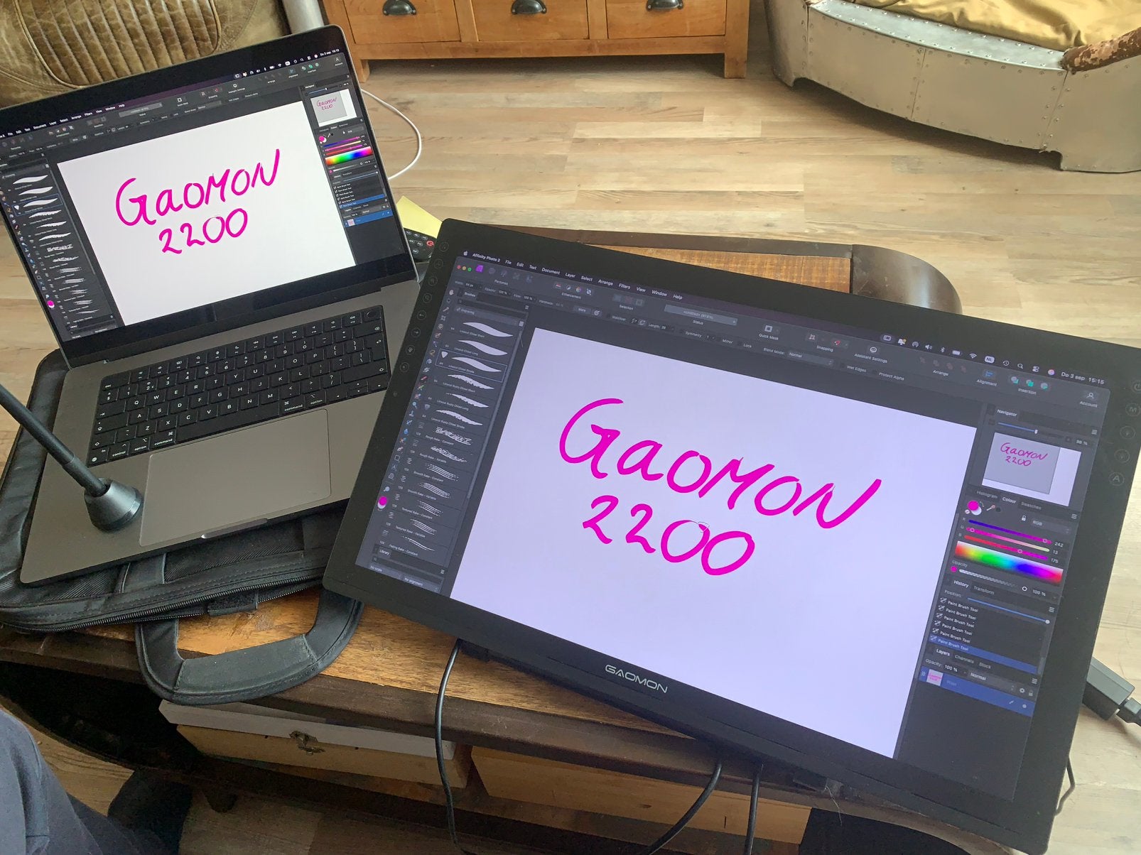 Gaomon PD2200 tekentablet groot, Ophalen, Zo goed als nieuw, Bedraad
