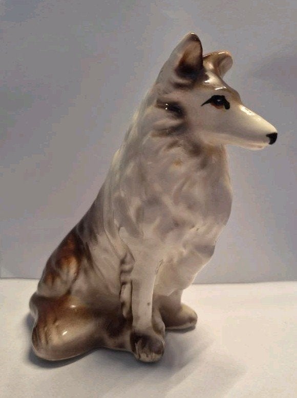 Vintage collie beeld, Ophalen of Verzenden, Gebruikt, Dier