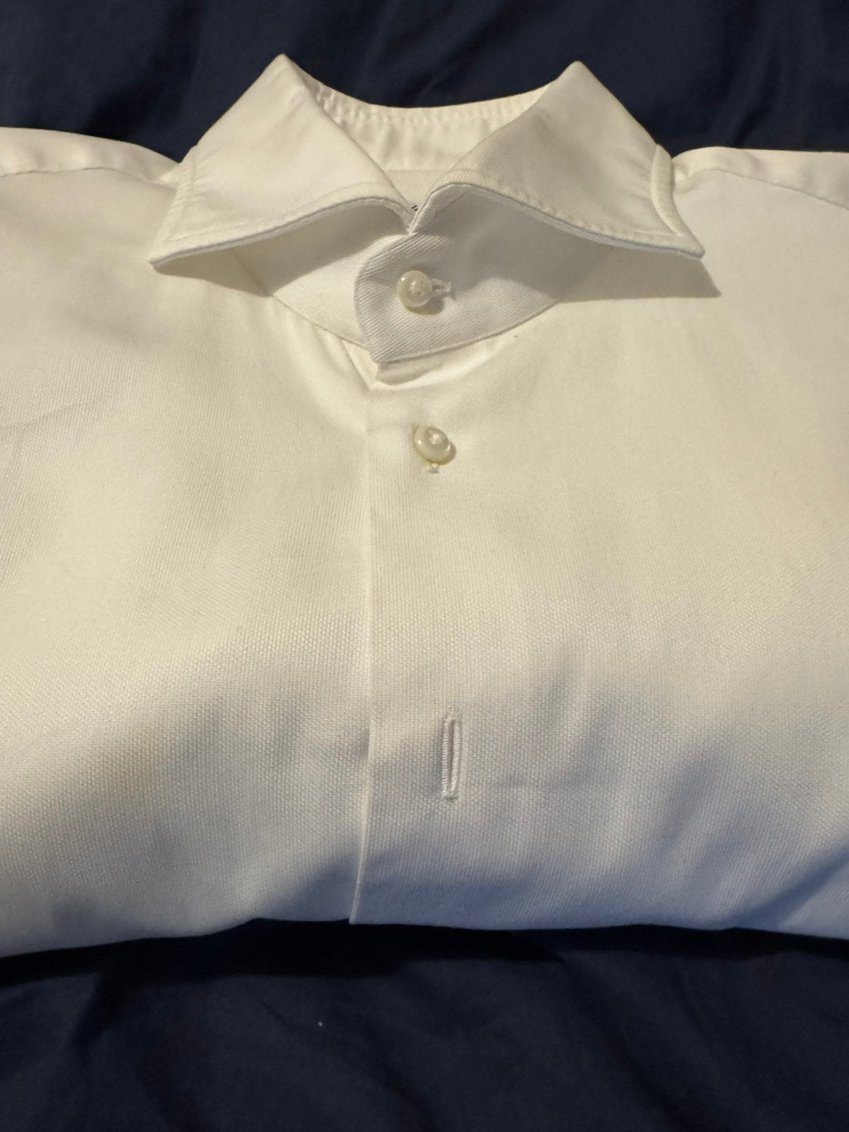 Emanuele Maffeis overhemd, Kleding | Heren, Overhemden, Ophalen of Verzenden, Zo goed als nieuw, Wit, Halswijdte 41/42 (L)