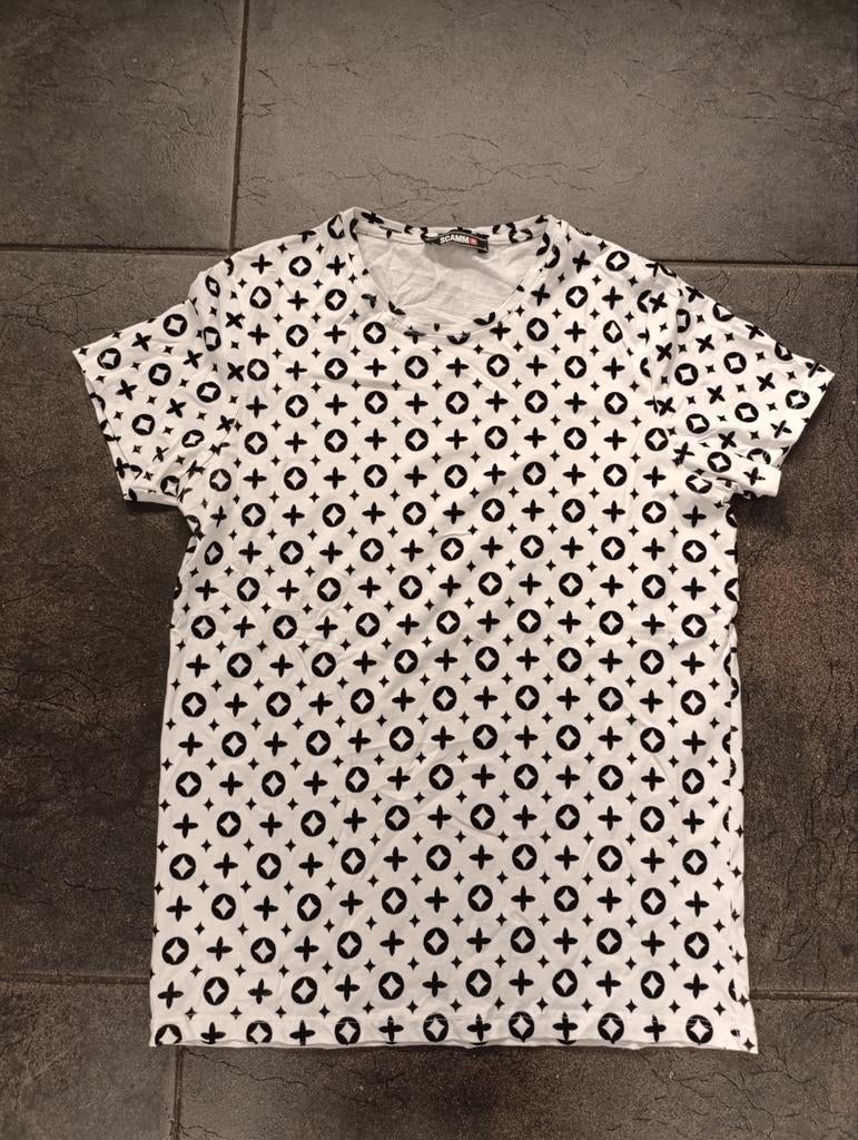 Shirt maat M zwart wit, Kleding | Heren, T-shirts, Ophalen of Verzenden, Zo goed als nieuw, Maat 46 (S) of kleiner, Wit