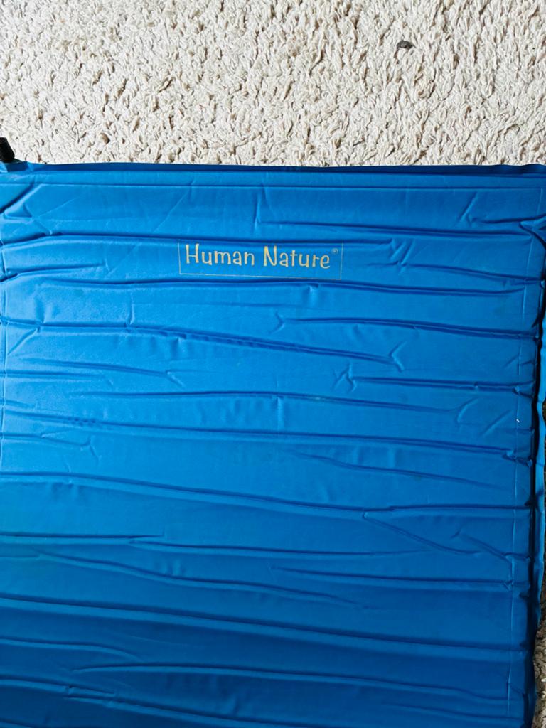 Human Nature zelfopblaasbaar campingmatras een persoons, Ophalen of Verzenden, Zo goed als nieuw, 1-persoons