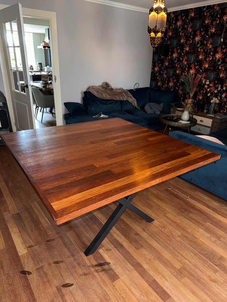 Eetkamertafel 8 personen, Ophalen, Gebruikt, Landelijk / modern., Vierkant