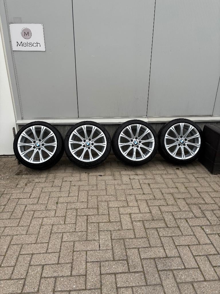 BMW velgen M5 E60 - 18 inch - Style 166 - 225/40ZR18, Ophalen, 18 inch, Gebruikt, Banden en Velgen