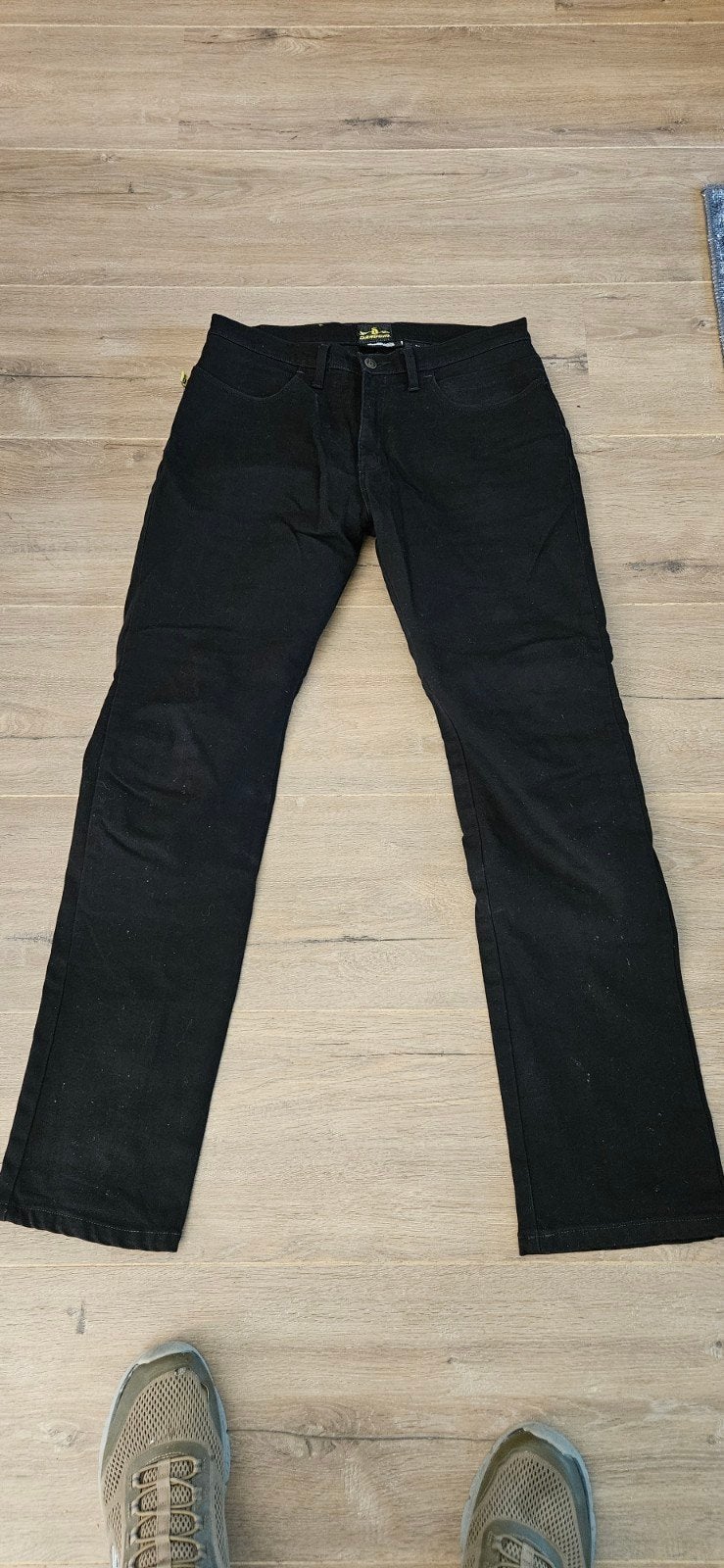 Draggins motorbroek maat 34 met kniebeschermers, Draggins, Heren, Ophalen of Verzenden, Broek | textiel
