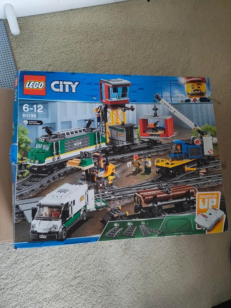 Lego City 60198 Vrachttrein - Complete set, Lego, Ophalen of Verzenden, Complete set, Compleet