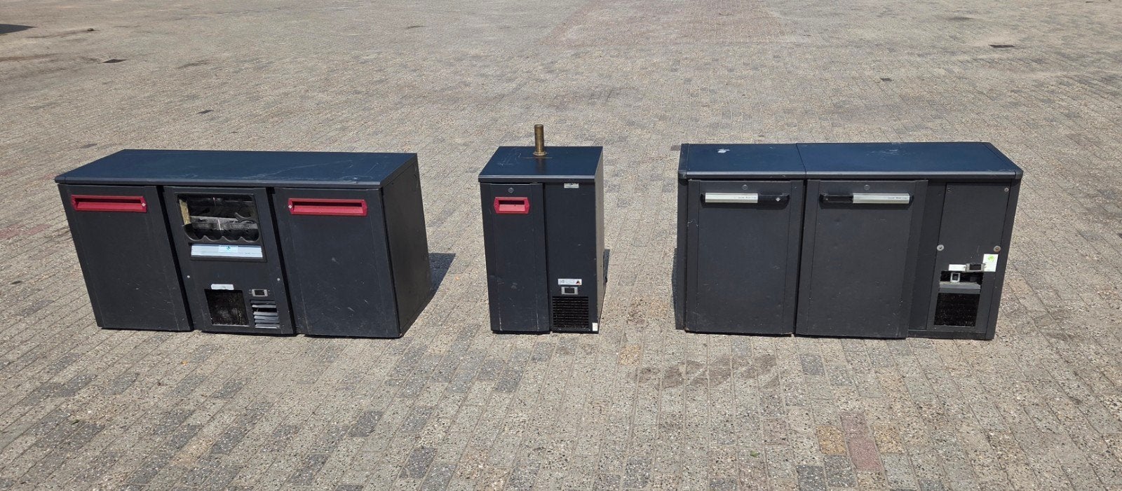 3x Gamko koelkasten, Ophalen, Zonder vriesvak, 200 liter of meer, 60 cm of meer