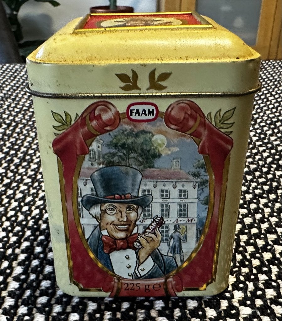 Vintage pepermuntblikje van De Faam uit Breda, Ophalen of Verzenden, Gebruikt, Overige