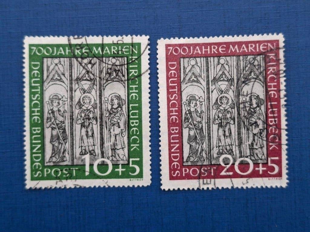 Postzegel Dui 1951 Serie 700jr Mariakerk 15-08, Ophalen of Verzenden, BRD, Gestempeld