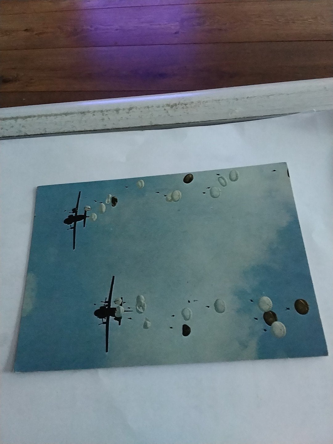 Oude Franse Ansichtkaart Parachutisme Transall C 160, Ophalen of Verzenden
