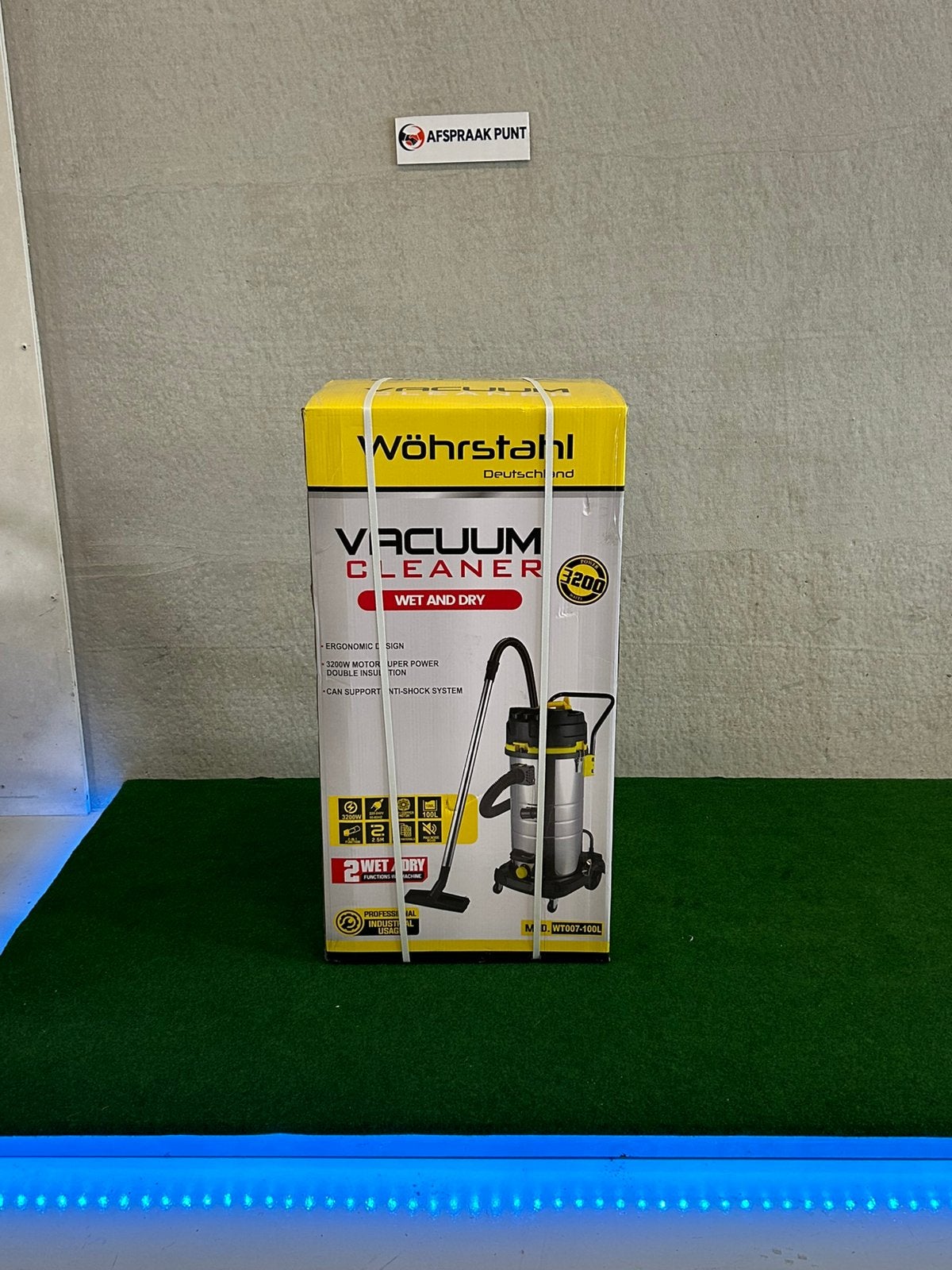 Nieuwe Wohrstahl 3200 WATT 100L industriële stofzuiger, Witgoed en Apparatuur, Ophalen, Nieuw, Afspraakpunt.nl, 2000 watt of meer