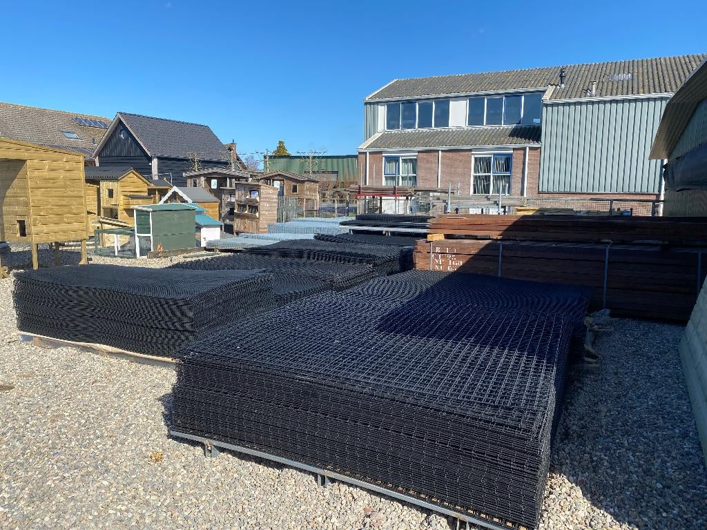 Draadmatten gepoedercoat 200x100cm | 5x5cm | Dikte 2,6mm, Ophalen of Verzenden, Nieuw, Minder dan 10 meter, Gaas
