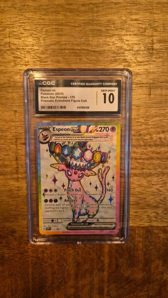 Pokémon Espeon 175 – CGC Gem Mint 10 –Scarlet & Violet Promo, Ophalen of Verzenden, Nieuw, Losse kaart