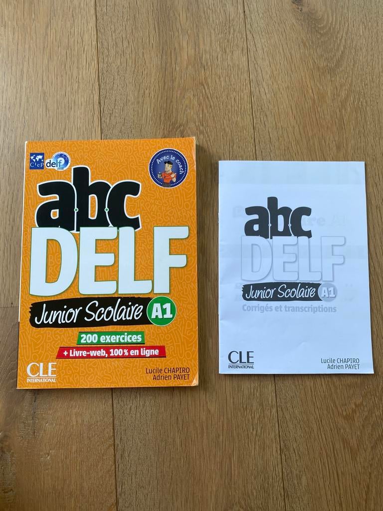 ABC Delf Junior Scolaire A1 + DVD en antwoorden, Ophalen, Zo goed als nieuw, Overige niveaus, Frans