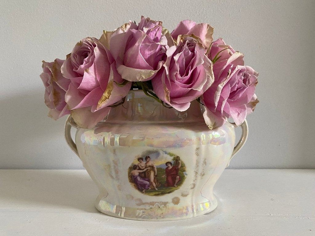 Antiek Brocante jardinière, vaasje, Empire stijl, Ophalen of Verzenden