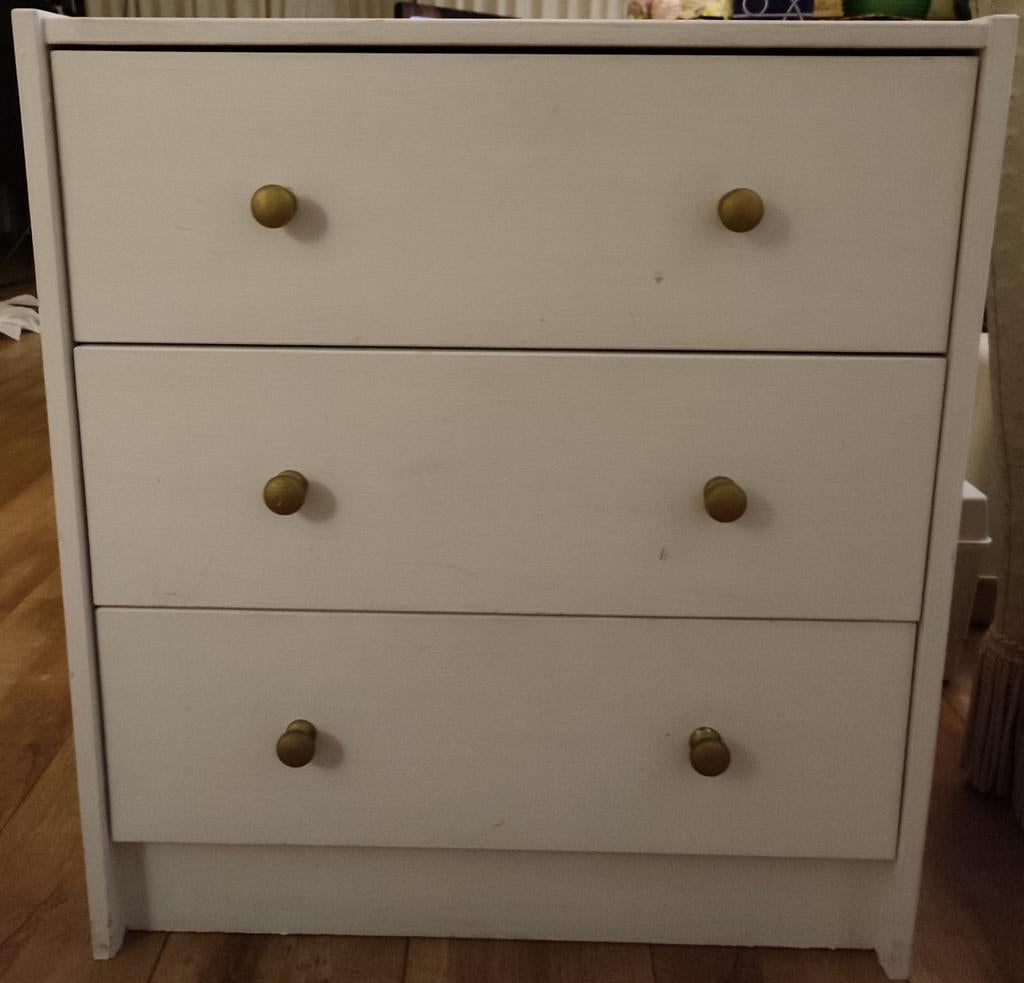 Ikea ladekast kastje ladekastje commode hout 3 lades Rast, Huis en Inrichting, Ophalen, Gebruikt, 50 tot 100 cm, Minder dan 100 cm
