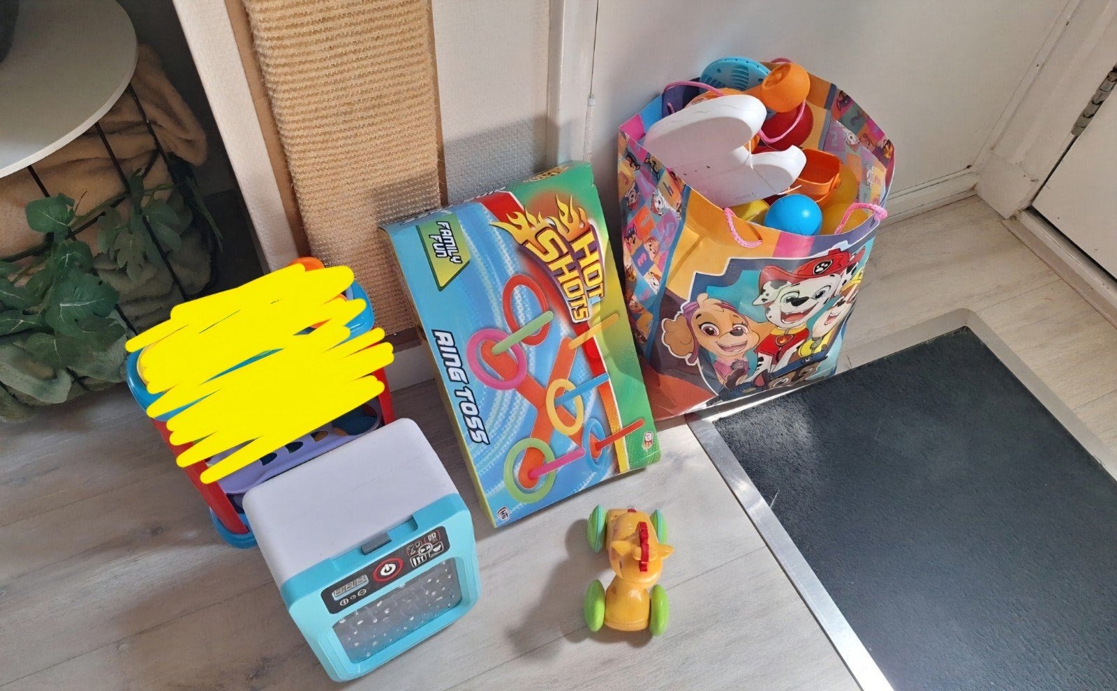gratis speelgoed, Ophalen