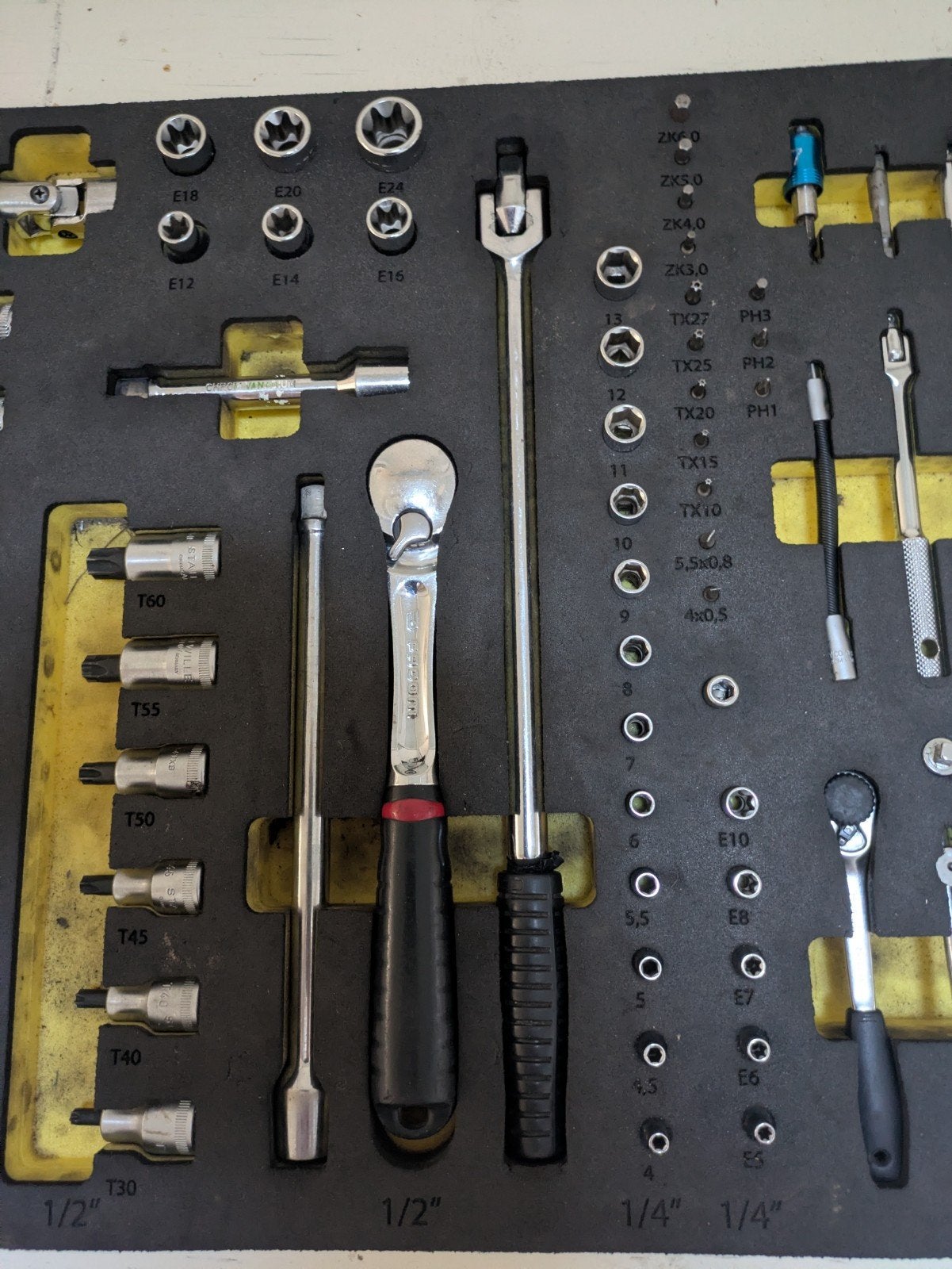 Facom Heyco Stahlwille Doppenset Torx Inbus 89-delig, Ophalen of Verzenden, Gebruikt