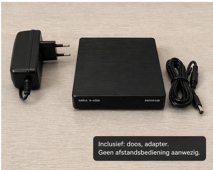 Amiko Mira X-4200 4K OTT box., Audio, Tv en Foto, Mediaspelers, Ophalen of Verzenden, Nieuw, HDMI