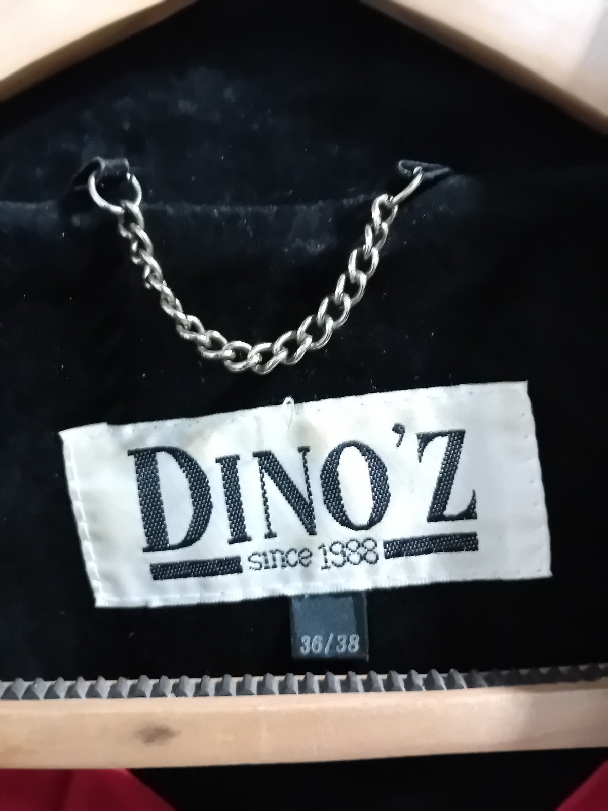 Vintage Dinoz Suède Jasje, Ophalen of Verzenden, Zo goed als nieuw, Maat 36 (S)