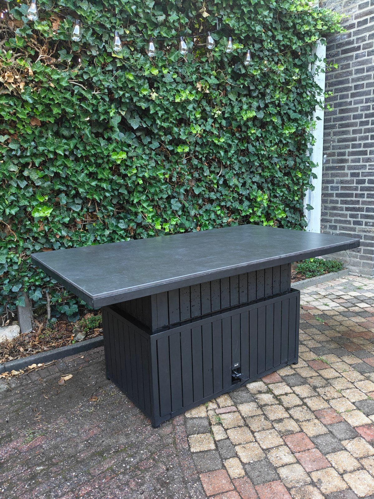 Hartman Lounge- en eettafel 140x80cm, in hoogte verstelbaar, Ophalen, Zo goed als nieuw, Rechthoekig