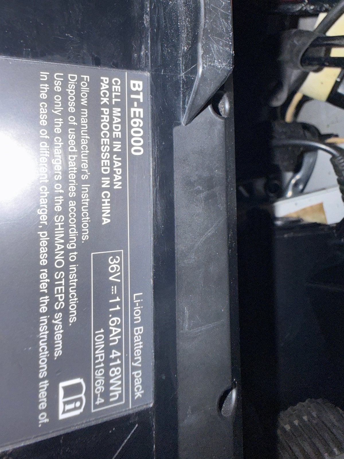 Shimano steps accu met storing, voor reparatie, Ophalen of Verzenden, Zo goed als nieuw