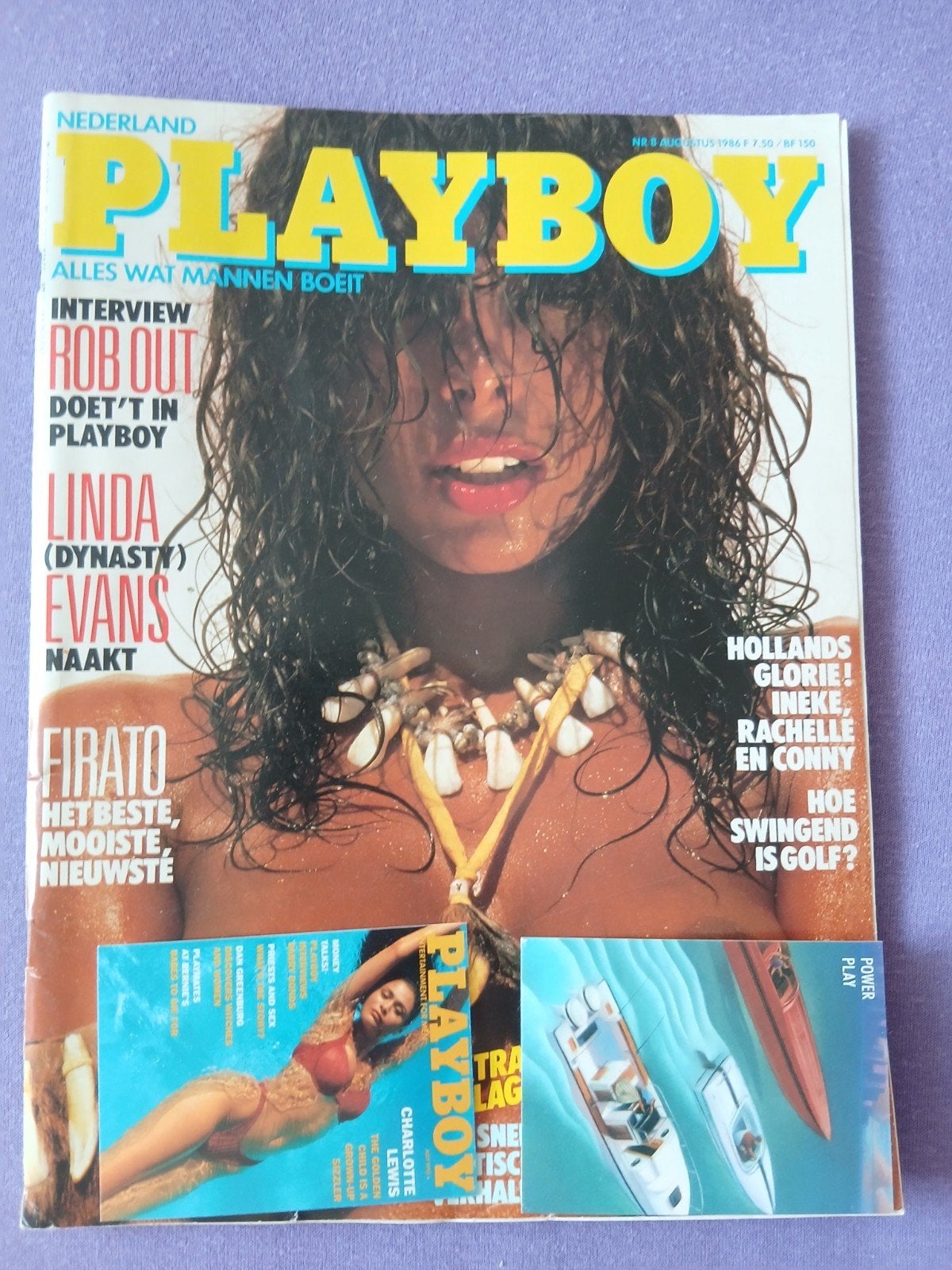 Playboy Nederland Augustus 1986 - Linda Evans Naakt, Ophalen of Verzenden, Gelezen, Overige typen