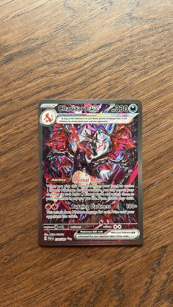 Pokemon kaart Charizard ex PAF 234, Ophalen of Verzenden, Zo goed als nieuw