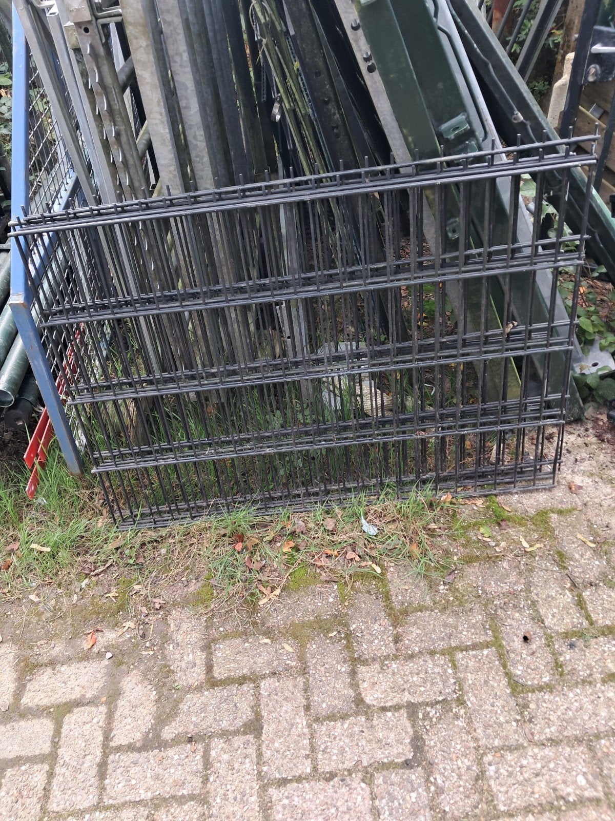 dubbel staafmat, Ophalen, IJzer