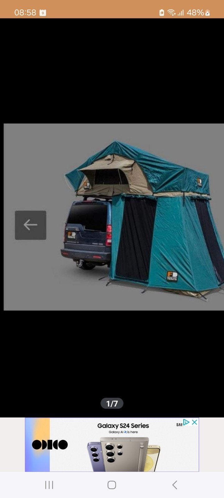 Daktent fdhrt19t 193x240x126 - Zo goed als nieuw, Ophalen, Zo goed als nieuw, Tot en met 2