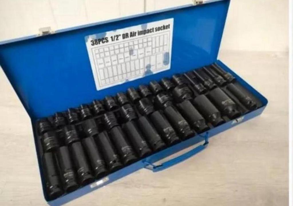 Nieuwe Zware kwaliteit krachtdoppen slag doppen set 38 delig, Auto diversen, Autogereedschap, Ophalen of Verzenden, Zo goed als nieuw