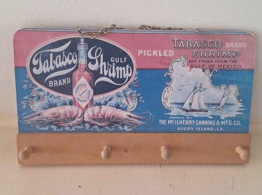 oude tabasco kapstok, Huis en Inrichting, Ophalen of Verzenden, Hout, Wandkapstok, Minder dan 100 cm
