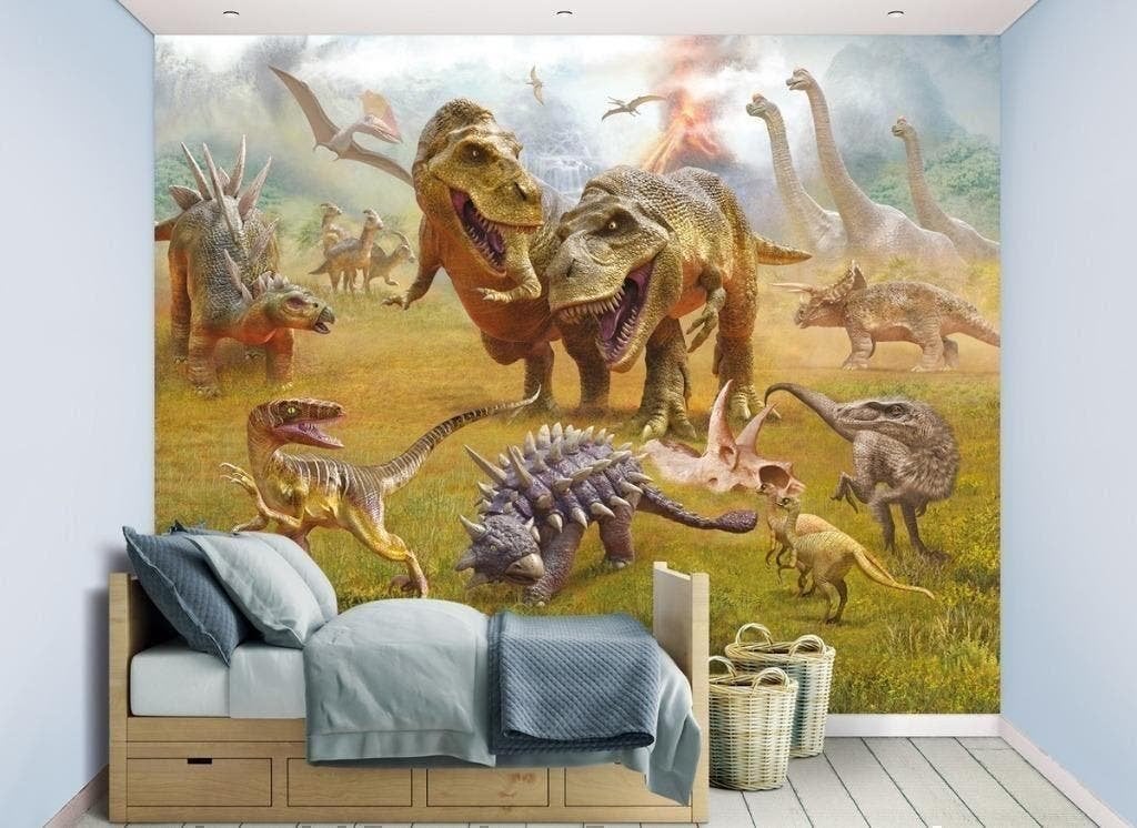 Dinosaurus Poster Behang - Walltastic - VAN 75 VOOR 49!, Ophalen of Verzenden, Papierbehang, 5 tot 10 m², Walltastic