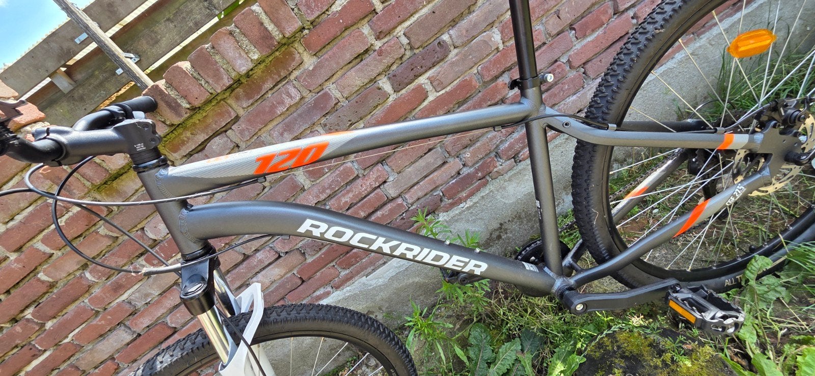 Mountain bike st120 orange, Minder dan 10 versnellingen, 26 inch, Zo goed als nieuw, Schijfrem